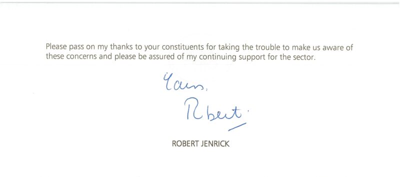 Second page of from the Robert Jenrick letter