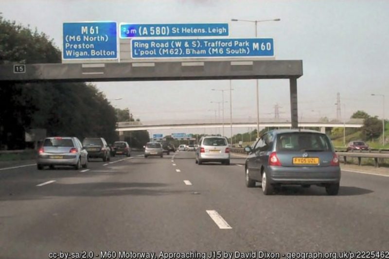 Photograph of the M60 motorway