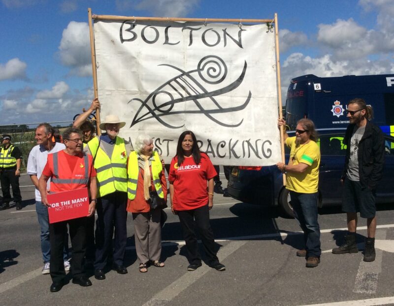 Ms Qureshi at Anti-Fracking Protest 