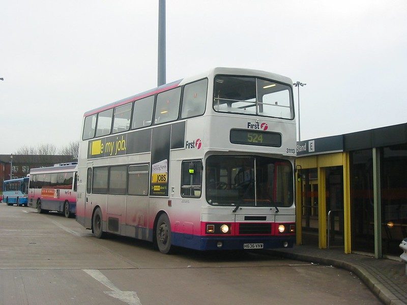 Bus at Bolton Bus Station