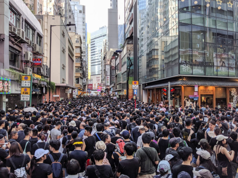 Hong Kong Protests. Photo by <a href="https://flickr.com/photos/studiokanu/" rel="noopener" target="_blank">Studio Incendo <a href="https://creativecommons.org/licenses/by/2.0/" rel="noopener" target="_blank">(license)</a>