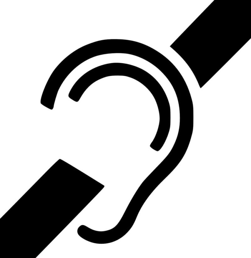 Symbol to represent Hearing Impaired