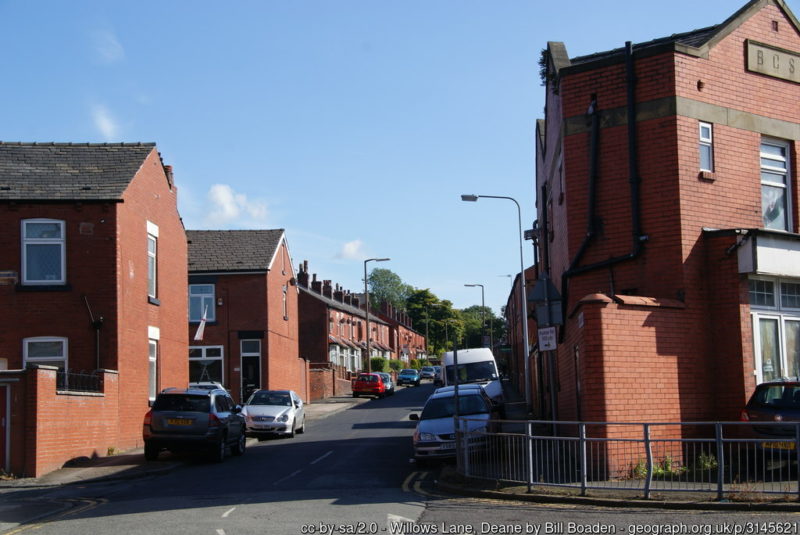 A photograph of houses on Willows Lane