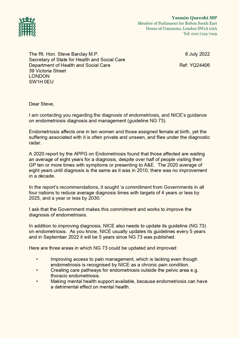 Letter to Steve Barclay P.1