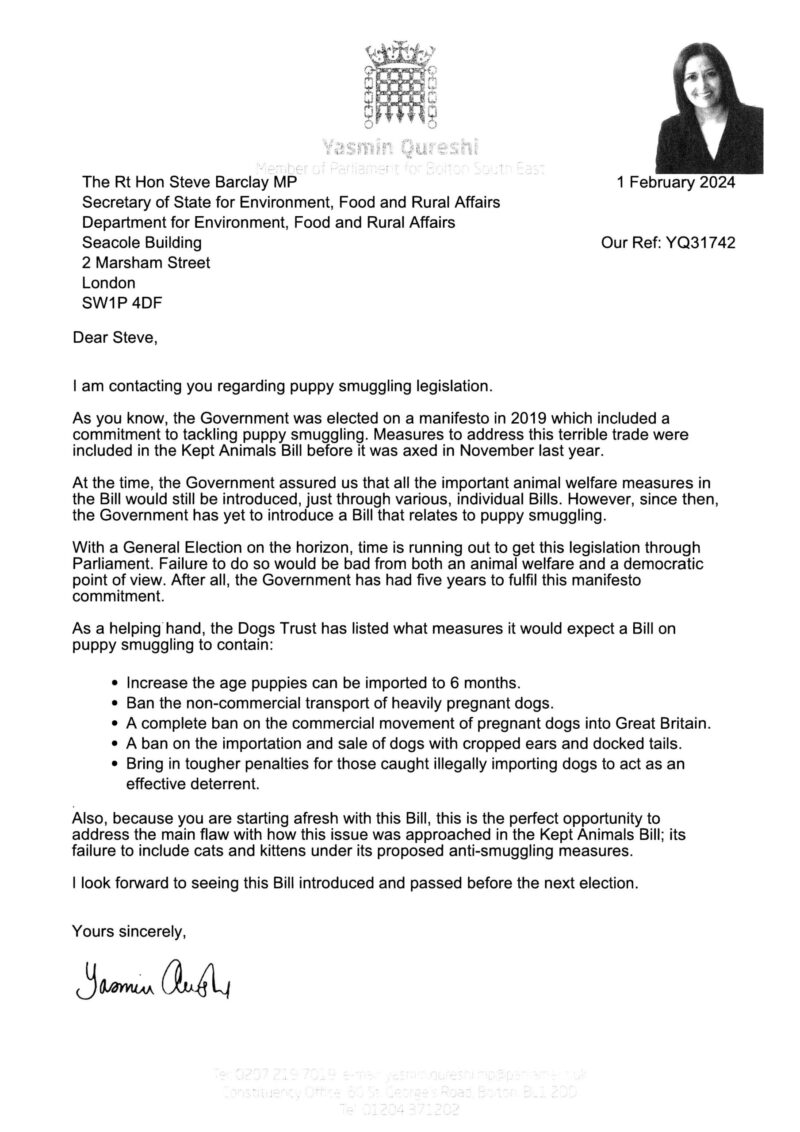 Letter to Steve Barclay p.1