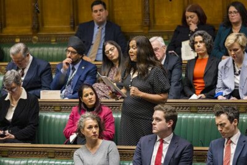 Yasmin speaking in the House of Commons